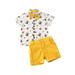 Dewadbow Summer Infant Baby Boys Animal Print Short Sleeve T Shirts Tops