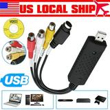 USB 2.0 Audio Video VHS to DVD VCR PC HDD Converter Adapter Digital Capture Card