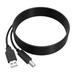 PGENDAR 6ft USB Cable PC Laptop Notebook Data Sync Cord For Yamaha PSR-EW400 PSREW400 76-Key Touch Response Portable Keyboard