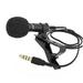 Chicmine 3.5mm Portable Mini Clip Lapel Lavalier Microphone Audio Mic for Mobile Phone