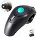 Wireless USB Handheld Finger Trackball Mouse with Laser Pointer