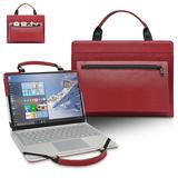 Macbook Pro 15 2008-2012 Laptop Sleeve Leather Laptop Case for Macbook Pro 15 2008-2012with Accessories Bag Handle (Red)