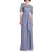 Meg Embellished Ruffle Gown - Blue - JS Collections Dresses