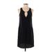 Rory Beca Casual Dress - Shift: Black Solid Dresses - Women's Size X-Small