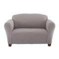 BH Studio Ikat Stretch Loveseat Slipcover by BH Studio in Gray