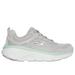 Skechers Women's Relaxed Fit: D'Lux Walker 2.0 - Daisy Doll Sneaker | Size 7.0 | Gray | Leather/Textile/Synthetic