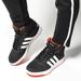 Adidas Shoes | Adidas Hoops 2.0 Mid J 'Black Hi-Res Red' B75743 Big Kids | Color: Black/Red/White | Size: Various