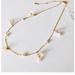 Kate Spade Jewelry | Kate Spade Gold New Painted Petal Iridescent & Cultured Pearl Necklace | Color: Cream | Size: Os