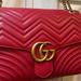 Gucci Bags | Gucci Marmont Red Shoulder Bag Large Never Used | Color: Red | Size: Large