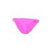 Kenneth Cole New York Swimsuit Bottoms: Pink Solid Swimwear - Women's Size X-Large