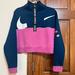 Nike Tops | Nike Womens Blue Color Block Track Jacket | Color: Blue/Pink | Size: M