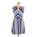 Bebop Casual Dress - Fit & Flare: Blue Stripes Dresses - Women's Size X-Large