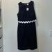 J. Crew Dresses | Jcrew Linen/Cotton Blend Navy Dress With Oversized Rick Rack | Color: Blue | Size: 2