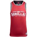 Gorilla Wear Keene Reversible Tank Top Bodybuilding Tank Fitness Herren Top Gym (DE/NL/SE/PL, Alphanumerisch, L, Regular, Regular, Schwarz/Rot)