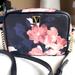 Victoria's Secret Bags | Black Floral Cross Body Purse | Color: Black/Pink | Size: Os