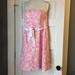 Lilly Pulitzer Dresses | Lilly Pulitzer Pink & White Strapless Dress Sz 10 | Color: Pink/White | Size: 10