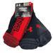 Under Armour Underwear & Socks | 3 Pair Under Armour Elevated Crew Socks | Color: Black/Red | Size: L