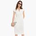 J. Crew Dresses | J Crew V-Neck Sheath Dress In Bi-Stretch Cotton | Color: White | Size: 4