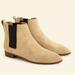 J. Crew Shoes | J. Crew Pull On Chelsea Boots In Desert Sand Suede Size 9 New Without Box | Color: Tan | Size: 9