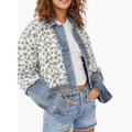 Free People Jackets & Coats | Ditsy Denim Jacket Free People M/L Nwt | Color: Blue/White | Size: L