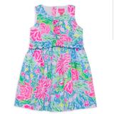 Lilly Pulitzer Dresses | Lilly Pulitzer Annalee Dress In Zanzibar Blue Blue Bunny Business Size 8 Nwt | Color: Blue/Pink | Size: 8g