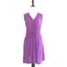 Converse Dresses | Converse | One Star Womens Size M Purple Dress Elastic Waistband V-Neck | Color: Purple | Size: M