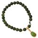 Feng Shui Black Obsidian Bracelet, 6mm Crystal Chakra Stone Beads Bracelet Lucky Charms Bracelet for Women Crystal Stretchy Bracelet Amulet Good Luck Wealth Bracelet,Red Agate (Color : Green Jade)