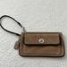 Coach Bags | Coach Suede Wristlet, Tan | Color: Tan | Size: Os