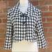 Anthropologie Jackets & Coats | Nwt Anthro | Tulle Houndstooth Crop Jacket | Color: Black/White | Size: L