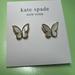 Kate Spade Jewelry | New Kate Spade Mother Of Pearl Butterfly And Reversible Pearl Earrings | Color: Gold | Size: Os