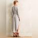 Anthropologie Dresses | Anthropology Saturday Sunday Grey Tasseled Maxi Dress Size Small | Color: Gray/White | Size: S