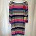 Lilly Pulitzer Dresses | Lily Pulitzer Size Xl Pink/Blue/White Striped Long Sleeve Dress | Color: Blue/Pink | Size: Xl