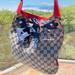 Gucci Bags | Gucci: Positano Scarf Multicolour Monogram Canvas And Leather Hobo Bag | Color: Blue/Red | Size: Os