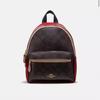 Coach Bags | 43 Coach Mini Charlie Backpack In Colorblock Signature Canvas Sold Out Online | Color: Brown/Red | Size: Os