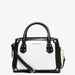 Michael Kors Bags | Michael Kors Taryn Satchel White Black Leather Adjustable Strap Zip Small New | Color: Black/White | Size: Os