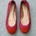 Coach Shoes | Coach 2 Tone Leather Ballot Slip-On Flats | Color: Pink/Red | Size: 7