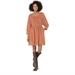 Madewell Dresses | Embroidered Corduroy Square-Neck Mini Dress In Warm Umber | Color: Green | Size: Xxs
