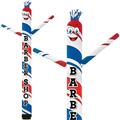Wenqik Barber Shop Inflatable Tube Man 20' Tall Blow up Waving Arm Flailing Tube Man Air Powered Giant Tube Guy Wacky Dancing Puppet Guy for Outdoor Advertising Events Replacement Dancer Only