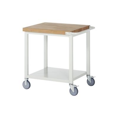PROREGAL Fahrbare Werkbank 8000 - Modell 8000 | HxBxT 88x75x70cm | mit Ablageboden | Lichtgrau | Arbeitstisch Werktisch Image