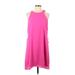 Everly Casual Dress - Shift Crew Neck Sleeveless: Pink Print Dresses - Women's Size Large