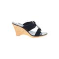 Italian Shoemakers Footwear Mule/Clog: Slip-on Wedge Casual Black Shoes - Women's Size 10 - Open Toe