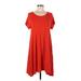 Old Navy Casual Dress - DropWaist: Red Solid Dresses - Women's Size Medium