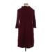 Avenue Casual Dress - Sweater Dress: Burgundy Dresses - Women's Size 14 Plus