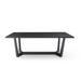 Latitude Run® Rectangular Dining Table Wood/Metal in Black/Brown/Gray | 29.64 H x 86.61 W x 41.33 D in | Wayfair F07843EB111E4A0A941DB6D96431F844