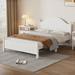Alcott Hill® Chestang Platform Bed Wood in White | 43.6 H x 56.1 W x 79.9 D in | Wayfair 9390EAA4D45940E5A617A17A521C2115