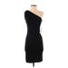 Bailey 44 Cocktail Dress - Bodycon One Shoulder Sleeveless: Black Solid Dresses - New - Women's Size X-Small