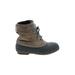 Sorel Boots: Combat Platform Boho Chic Gray Shoes - Women's Size 6 - Round Toe