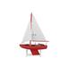 Wooden It Floats Nautical Rose Model Sailboat 12" - 2" L x 8" W x 12" H