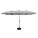 180'' x 108'' Rectangular Lighted Market Umbrella with Base