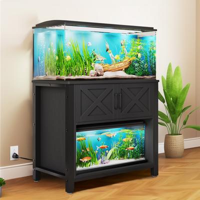 Moasis 40-50 Gallon Aquarium Stand Cabinet Fish Tank Stand with Power Outlets